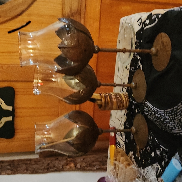 Set of 4 rusty look Candle votives - Picture 4 of 10